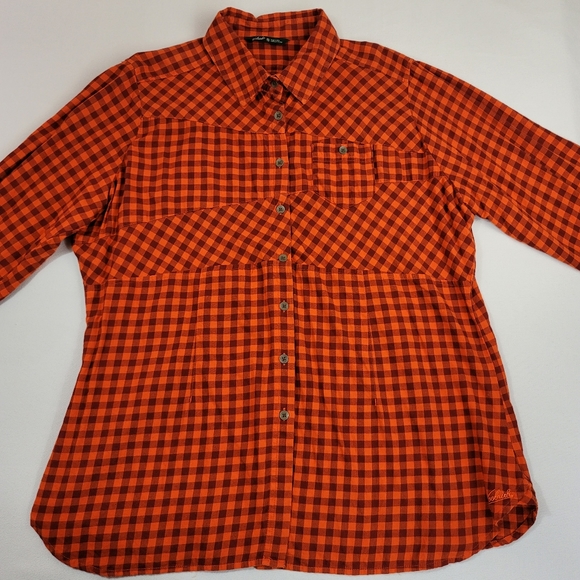 Woolrich Plaid Button Front Womens Shirt Top Sz 2XL - Picture 3 of 15